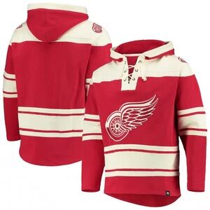 Red Wings Hooded Sweatshirt with Logo